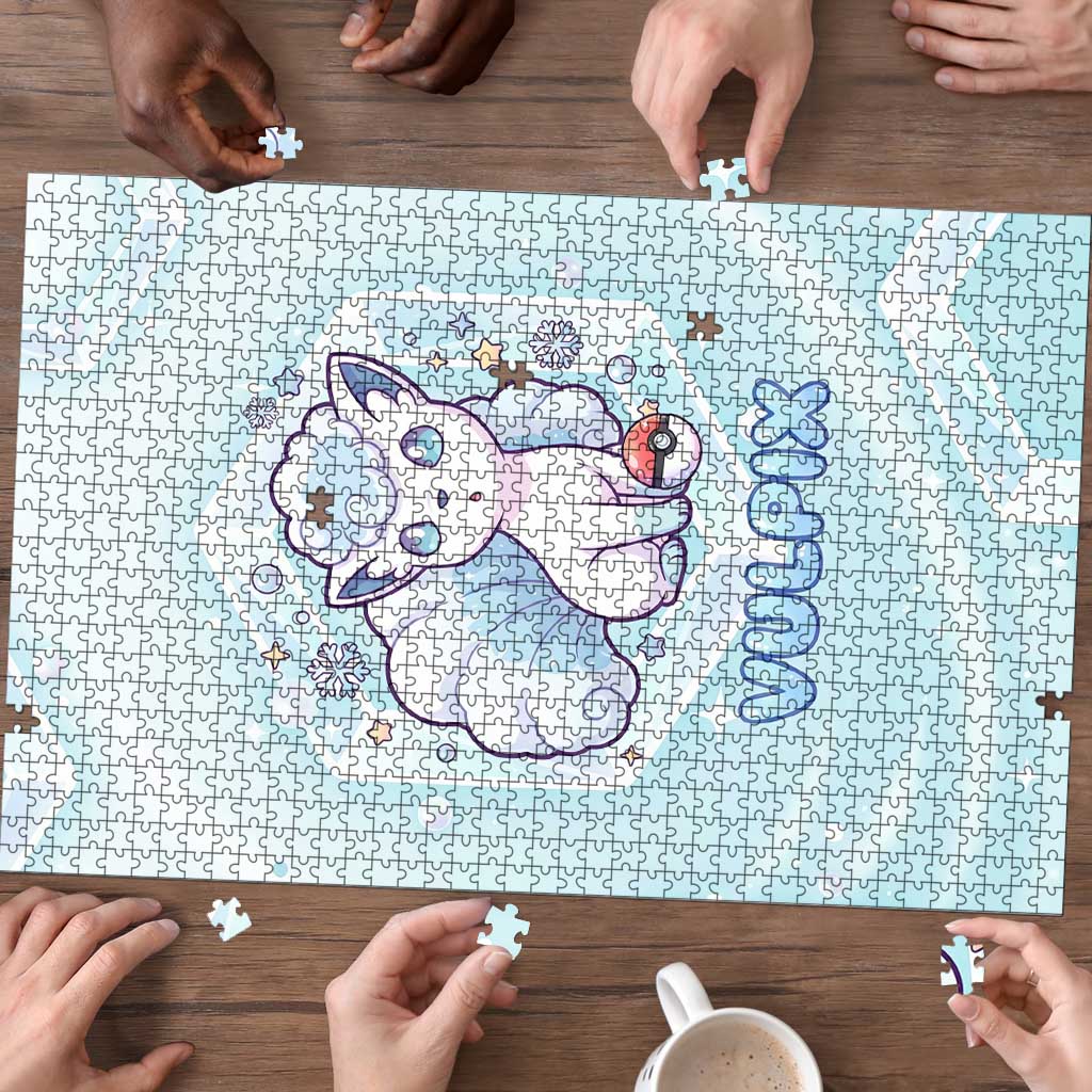Vulpix Puzzle Frosted Pastel Ice Crystal Art