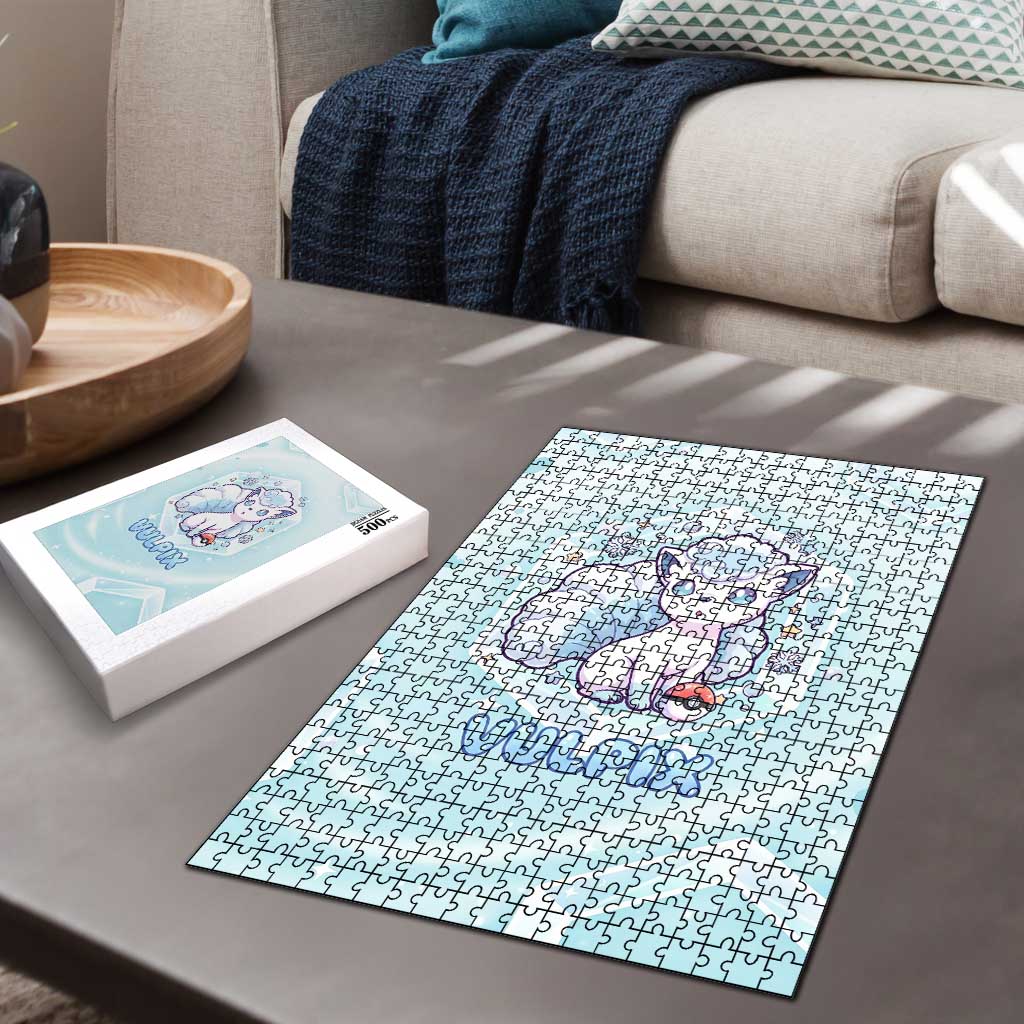 Vulpix Puzzle Frosted Pastel Ice Crystal Art