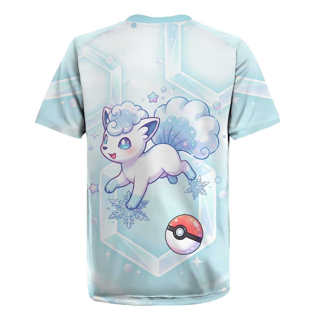 Vulpix Rugby Jersey Frosted Pastel Ice Crystal Art