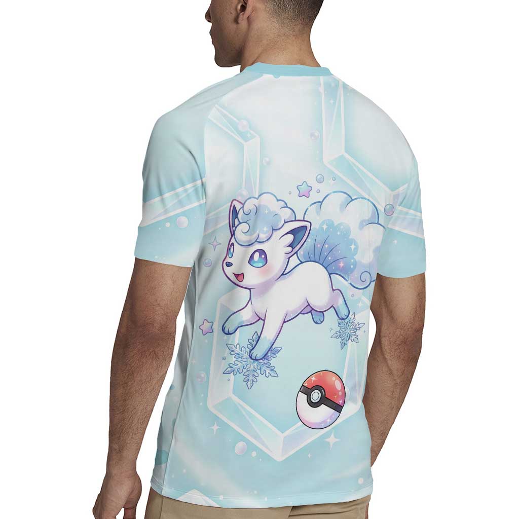 Vulpix Rugby Jersey Frosted Pastel Ice Crystal Art