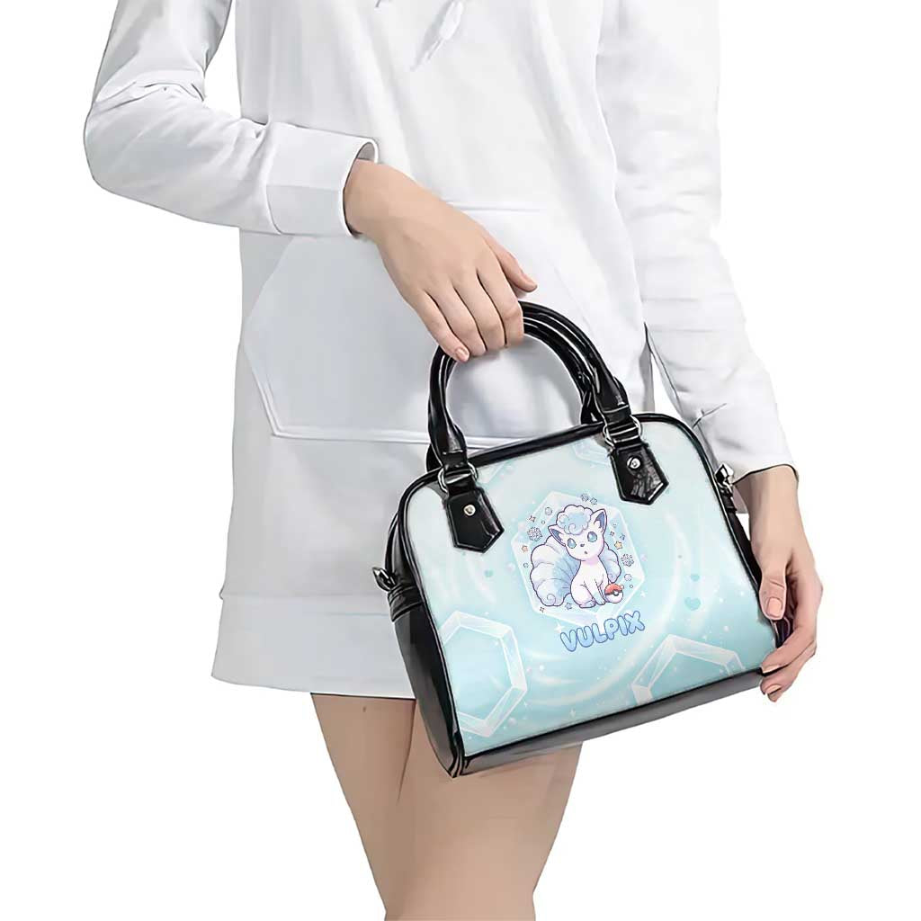 Vulpix Shoulder Handbag Frosted Pastel Ice Crystal Art