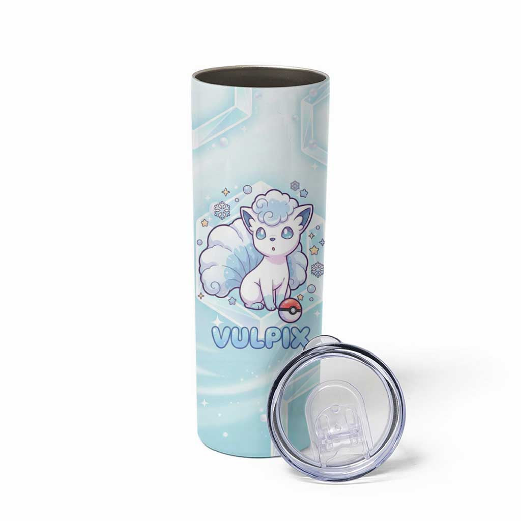 Vulpix Skinny Tumbler Frosted Pastel Ice Crystal Art