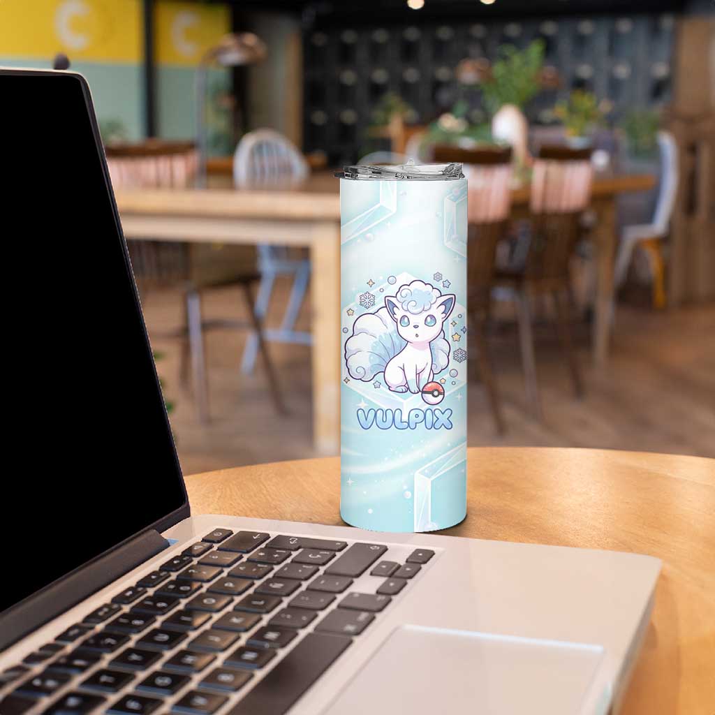 Vulpix Skinny Tumbler Frosted Pastel Ice Crystal Art