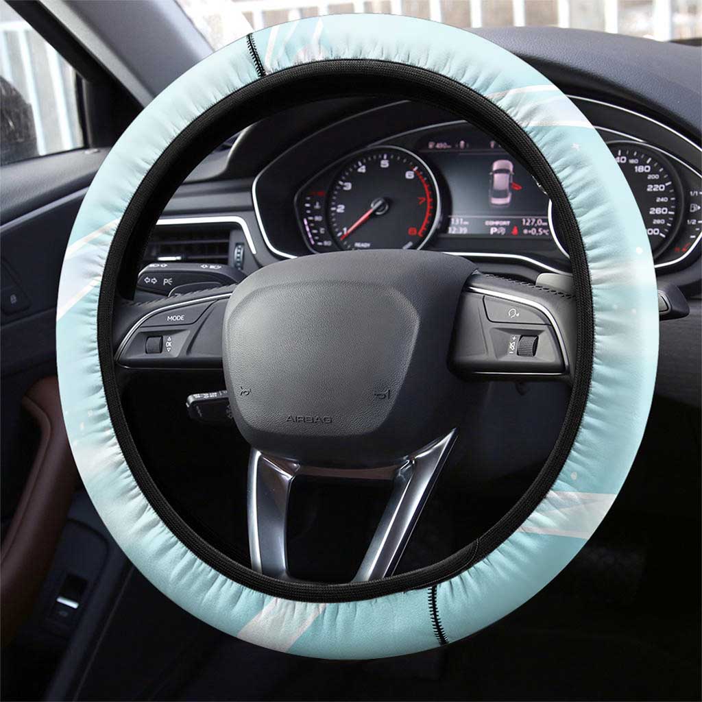 Vulpix Steering Wheel Cover Frosted Pastel Ice Crystal Art