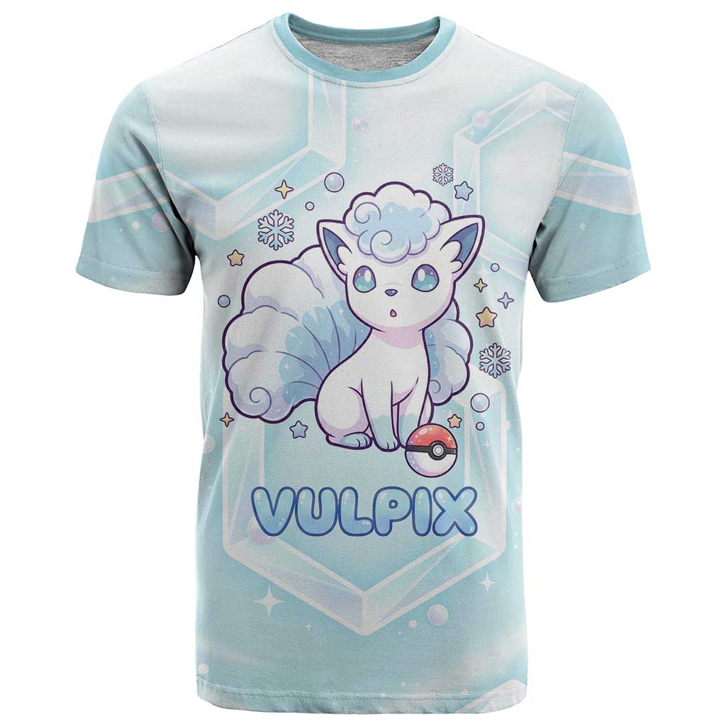 Vulpix T Shirt Frosted Pastel Ice Crystal Art