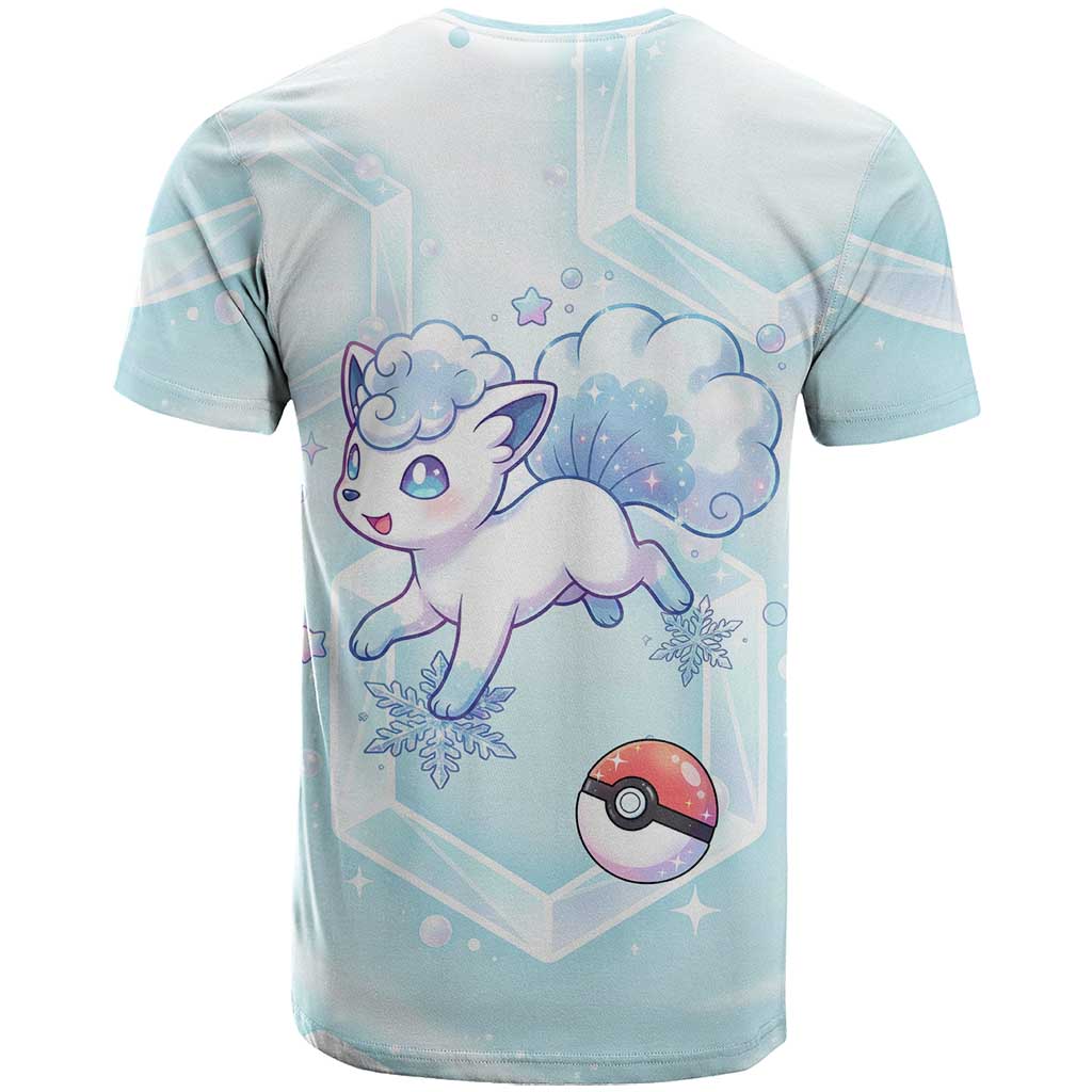 Vulpix T Shirt Frosted Pastel Ice Crystal Art