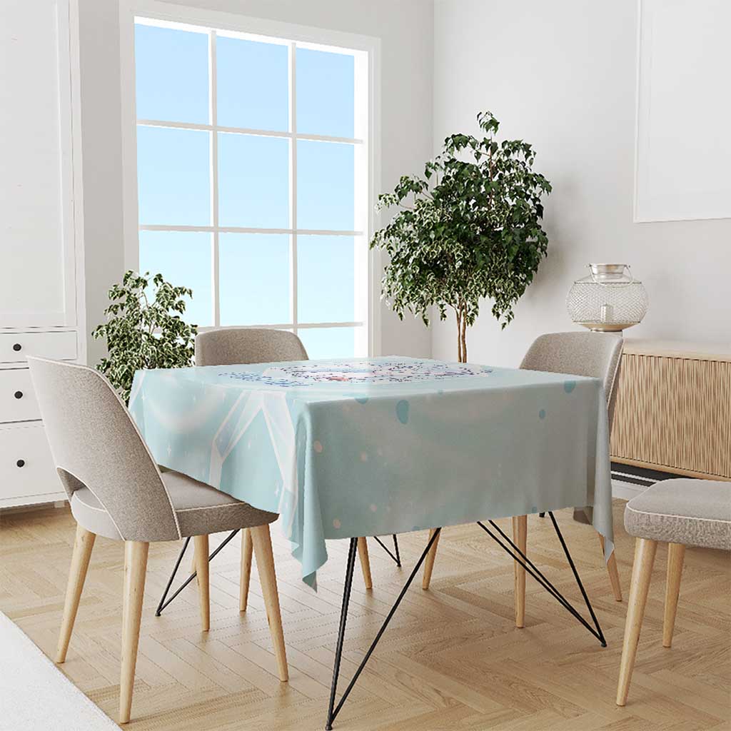 Vulpix Tablecloth Frosted Pastel Ice Crystal Art