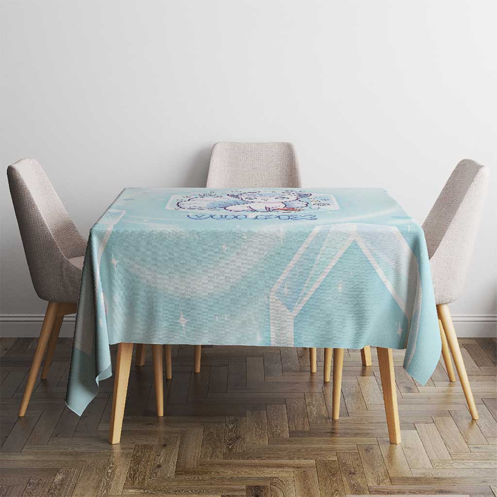 Vulpix Tablecloth Frosted Pastel Ice Crystal Art