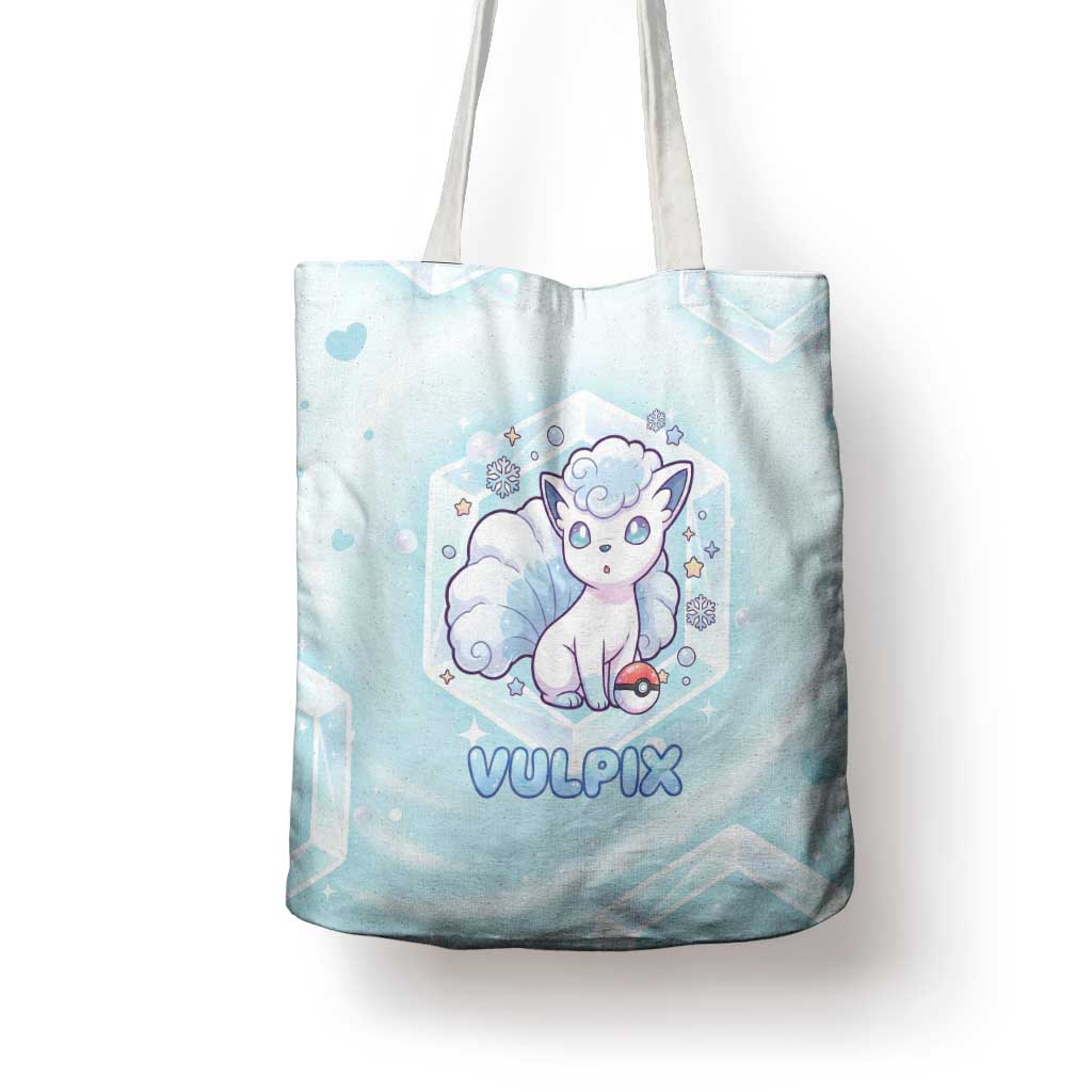 Vulpix Tote Bag Frosted Pastel Ice Crystal Art