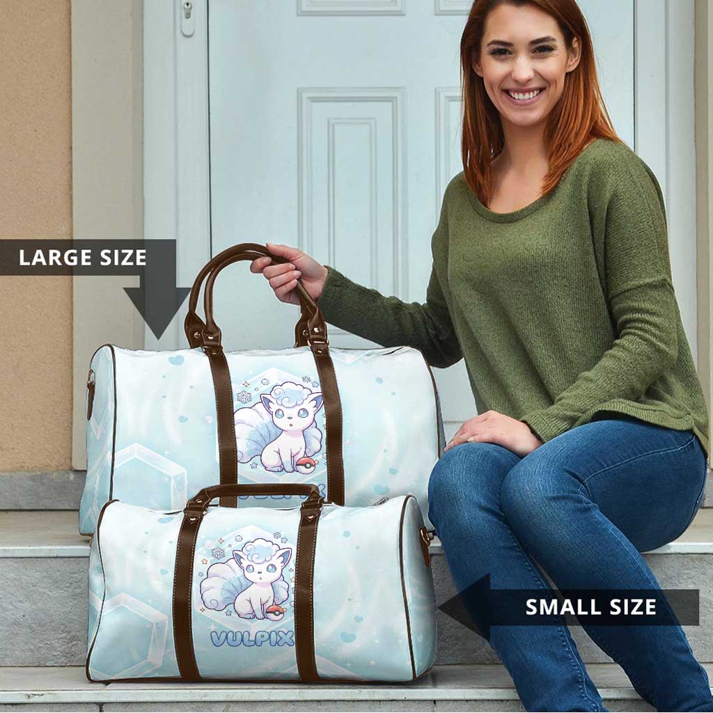 Vulpix Travel Bag Frosted Pastel Ice Crystal Art