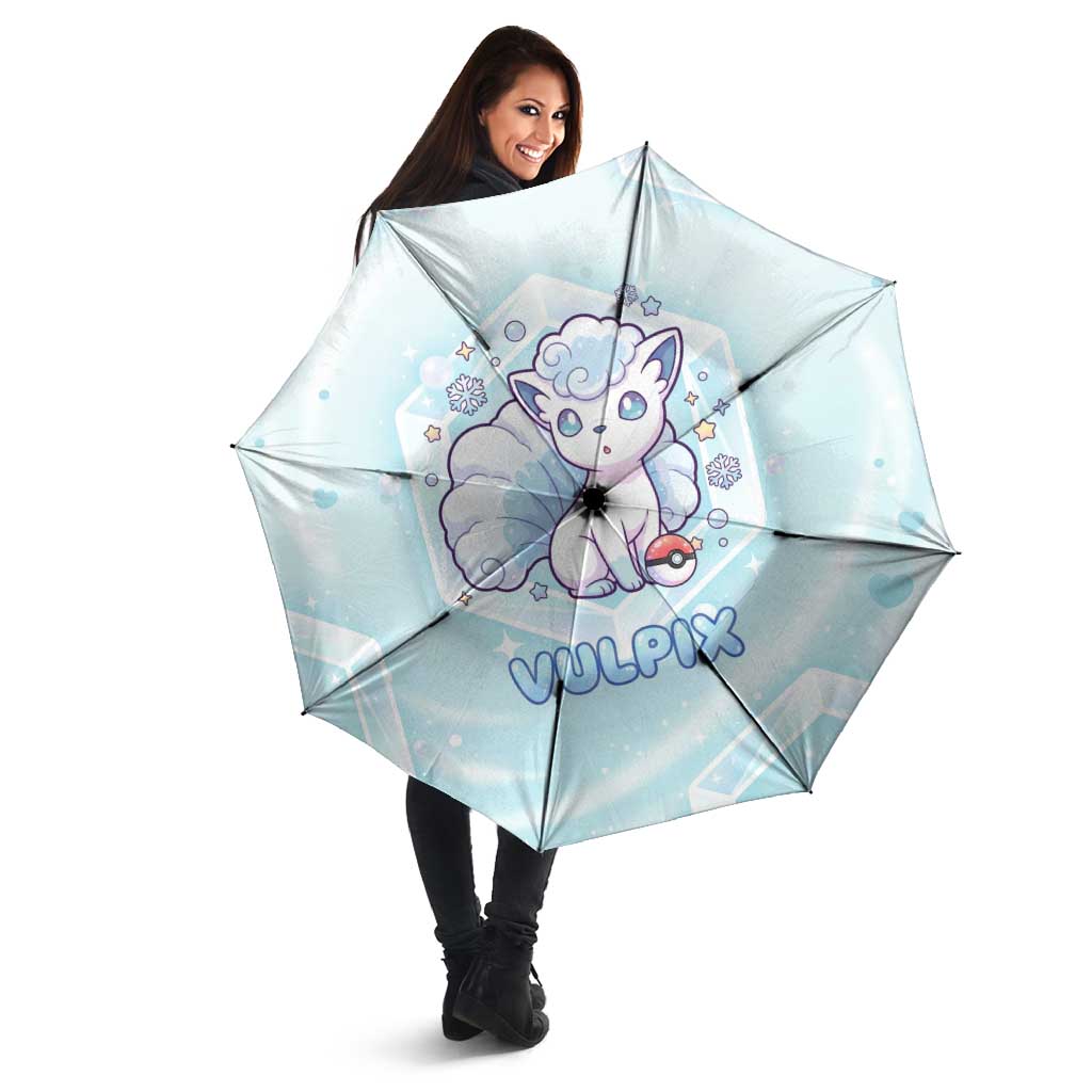 Vulpix Umbrella Frosted Pastel Ice Crystal Art