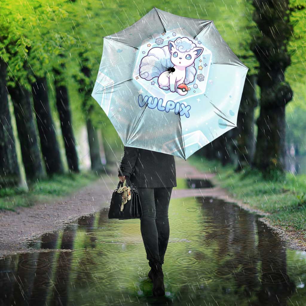 Vulpix Umbrella Frosted Pastel Ice Crystal Art