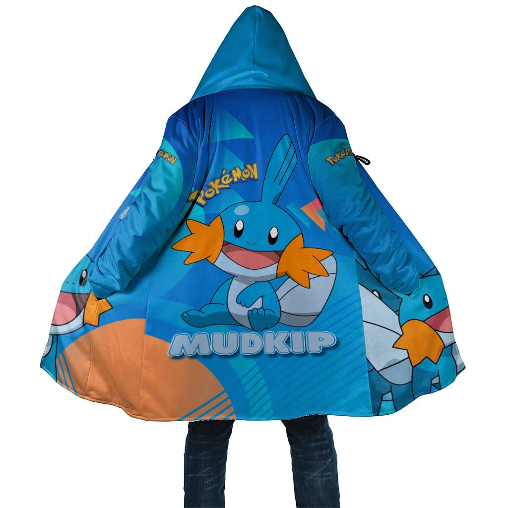 Mudkip Poké Cloak Playful Blue Gradient Cartoon Style