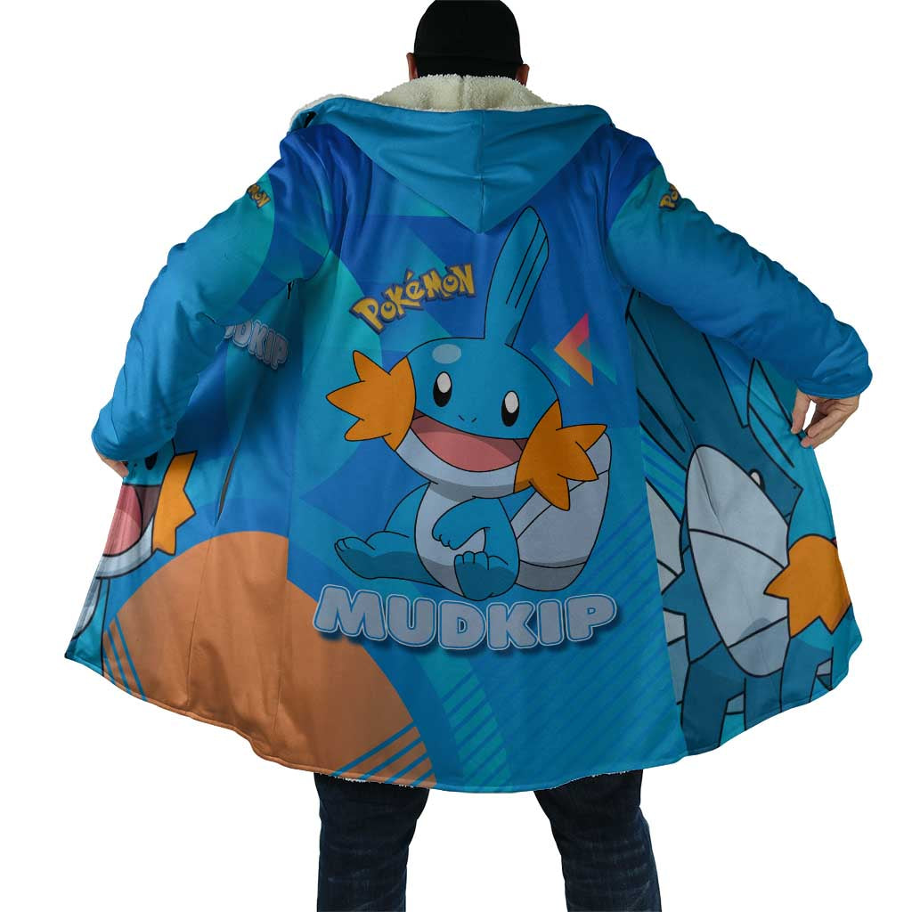 Mudkip Poké Cloak Playful Blue Gradient Cartoon Style