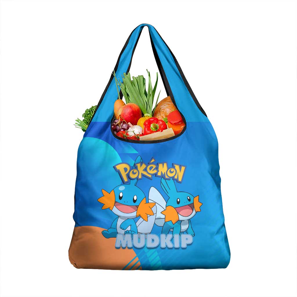 Mudkip Poké Grocery Bag Playful Blue Gradient Cartoon Style