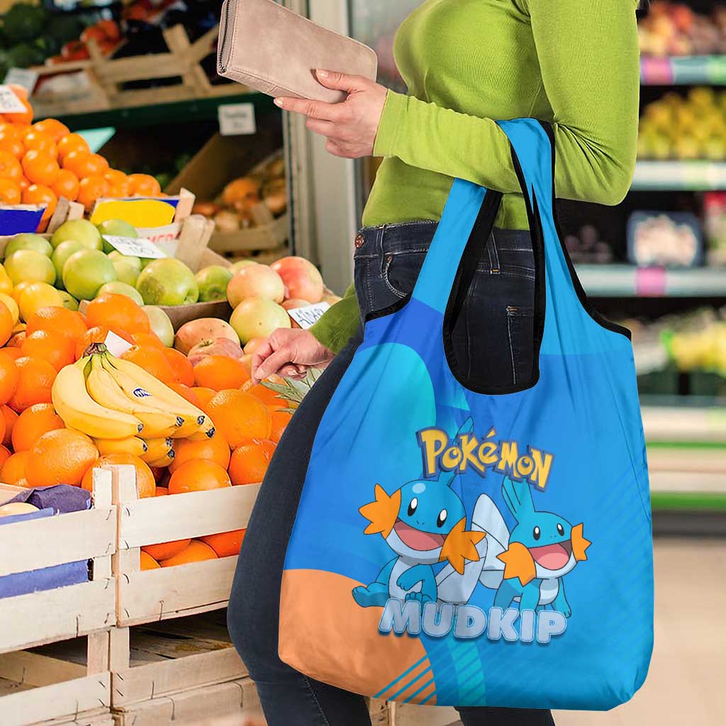 Mudkip Poké Grocery Bag Playful Blue Gradient Cartoon Style