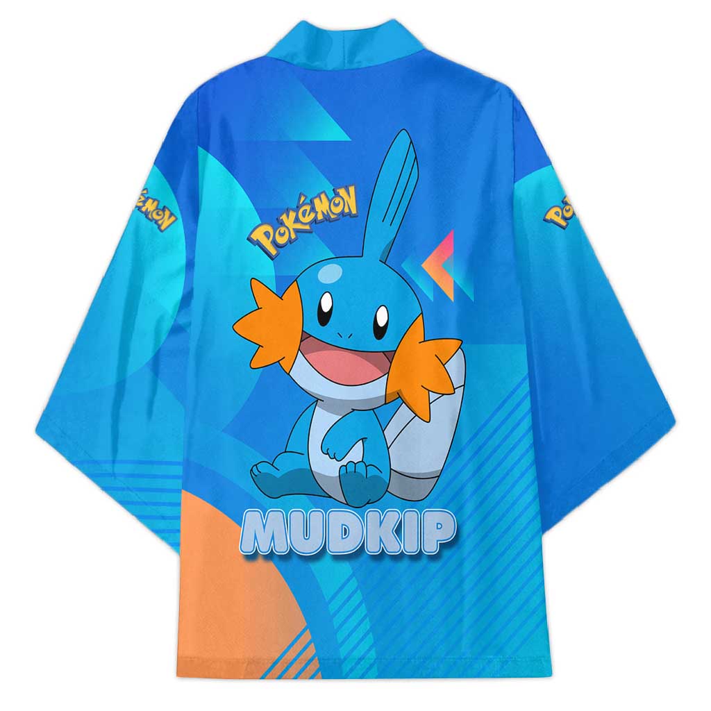 Mudkip Poké Kimono Playful Blue Gradient Cartoon Style