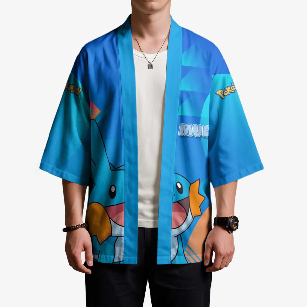 Mudkip Poké Kimono Playful Blue Gradient Cartoon Style