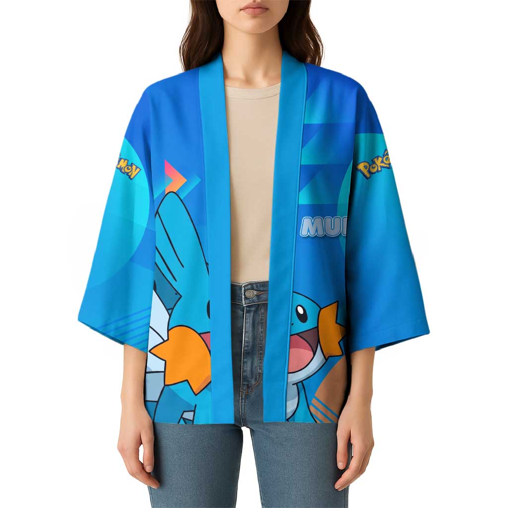 Mudkip Poké Kimono Playful Blue Gradient Cartoon Style