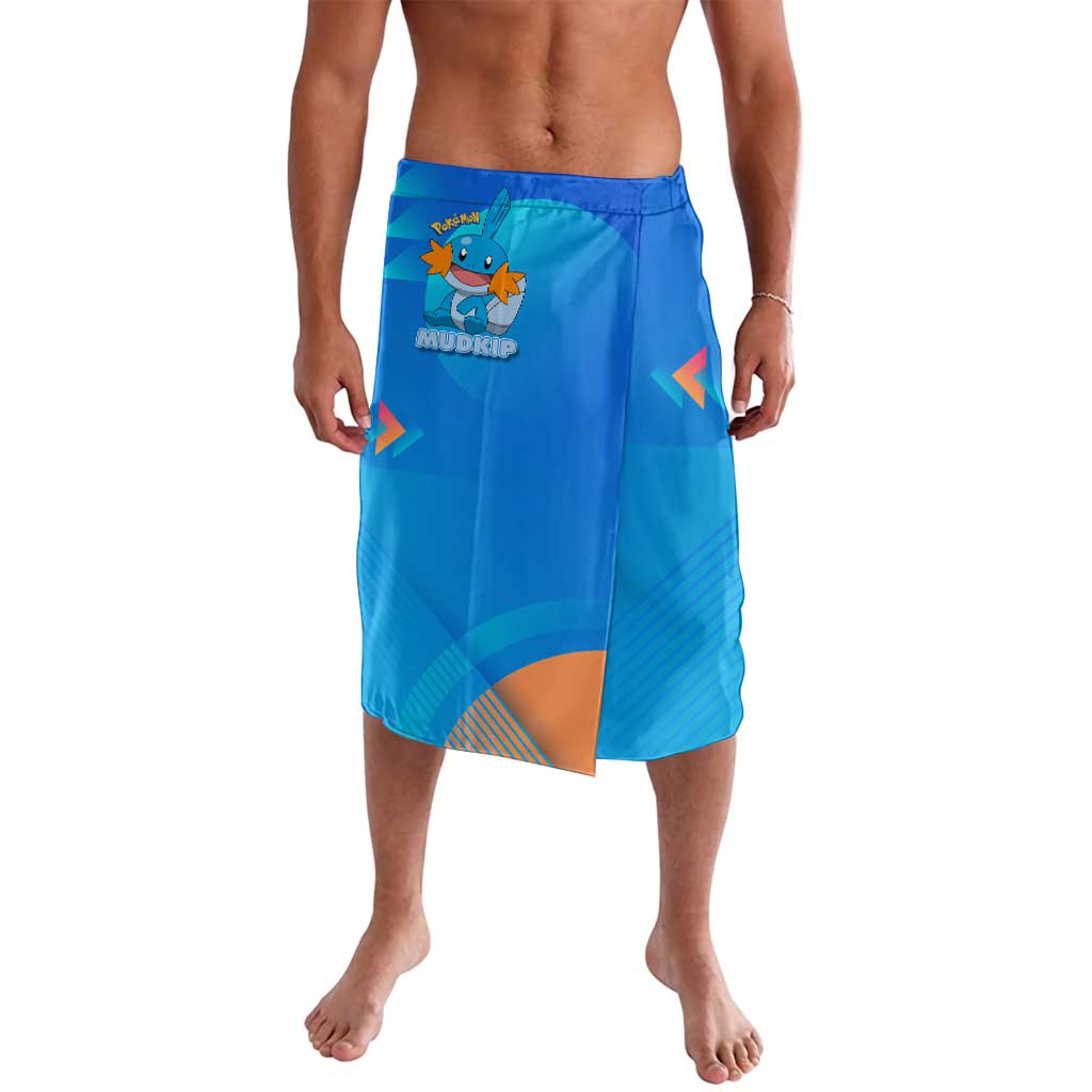 Mudkip Poké Lavalava Playful Blue Gradient Cartoon Style