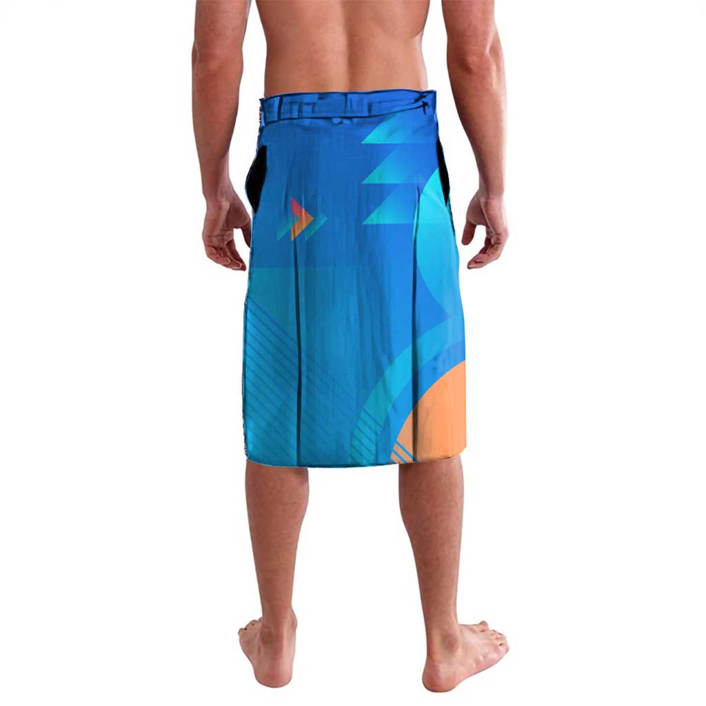 Mudkip Poké Lavalava Playful Blue Gradient Cartoon Style