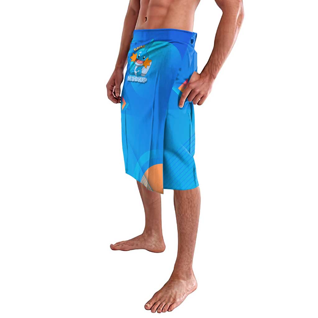 Mudkip Poké Lavalava Playful Blue Gradient Cartoon Style