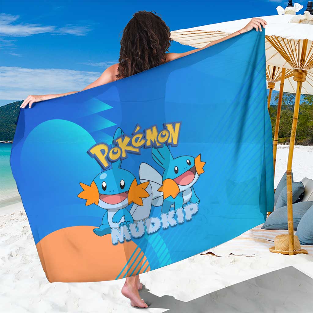 Mudkip Poké Sarong Playful Blue Gradient Cartoon Style