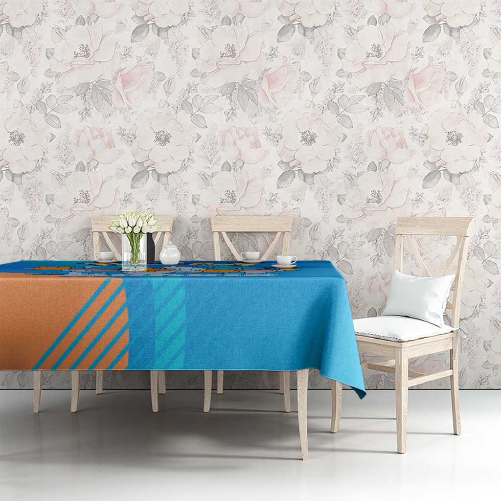 Mudkip Poké Tablecloth Playful Blue Gradient Cartoon Style