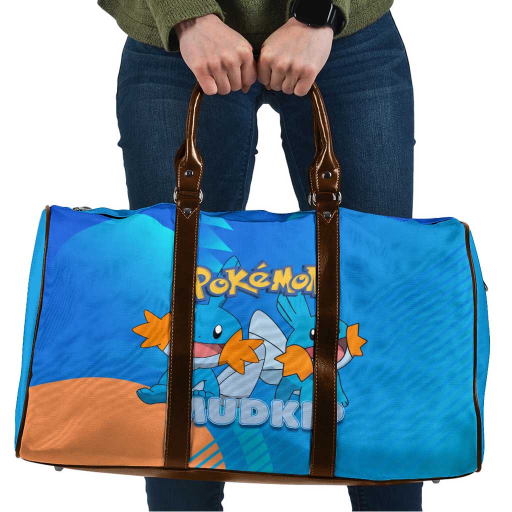 Mudkip Poké Travel Bag Playful Blue Gradient Cartoon Style