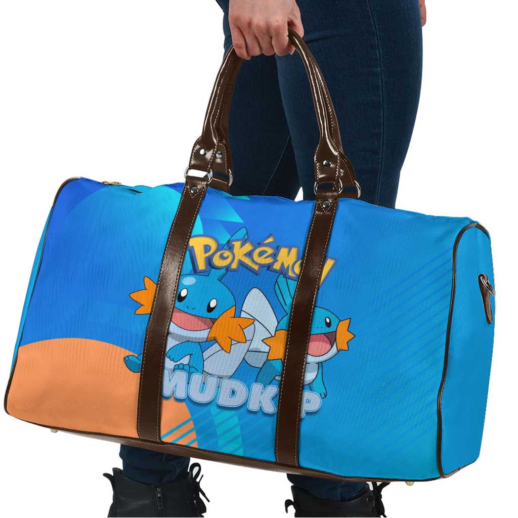 Mudkip Poké Travel Bag Playful Blue Gradient Cartoon Style