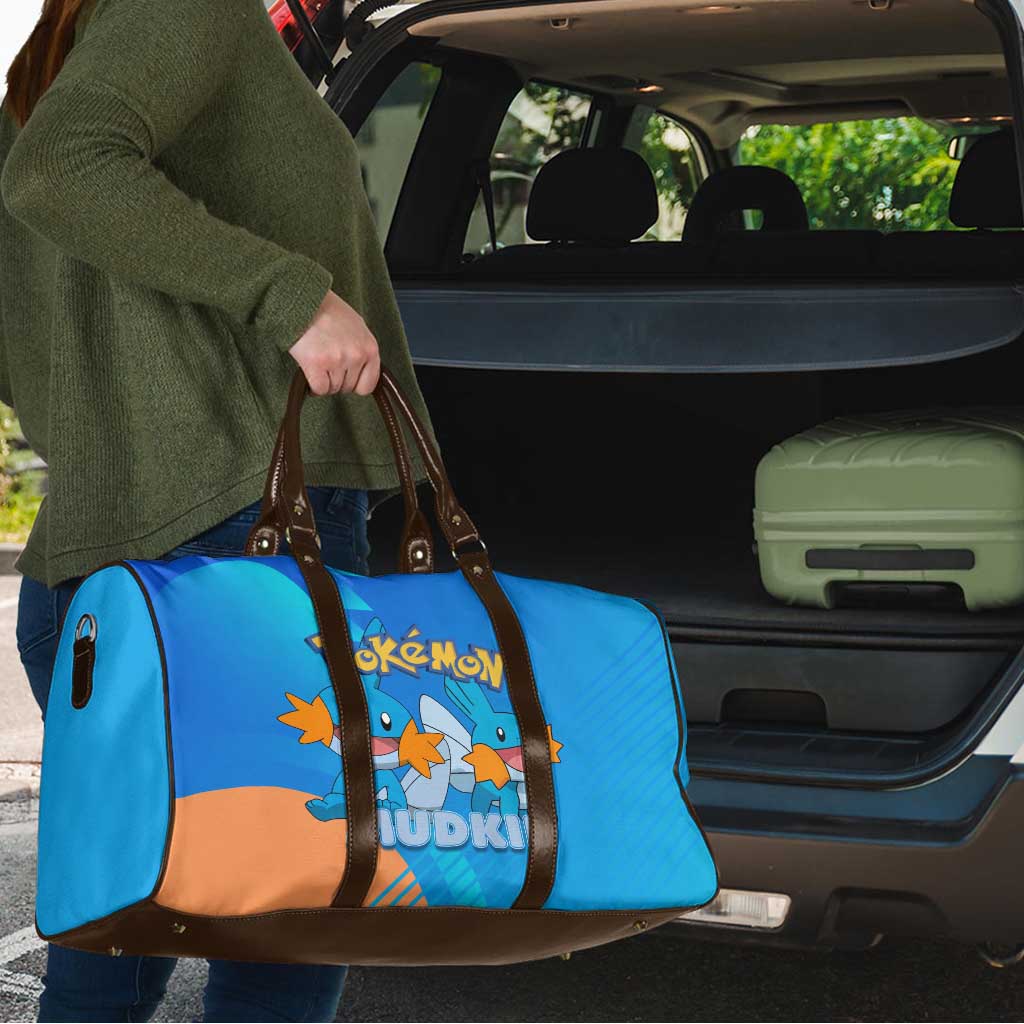 Mudkip Poké Travel Bag Playful Blue Gradient Cartoon Style