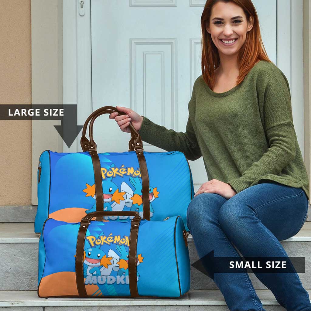 Mudkip Poké Travel Bag Playful Blue Gradient Cartoon Style