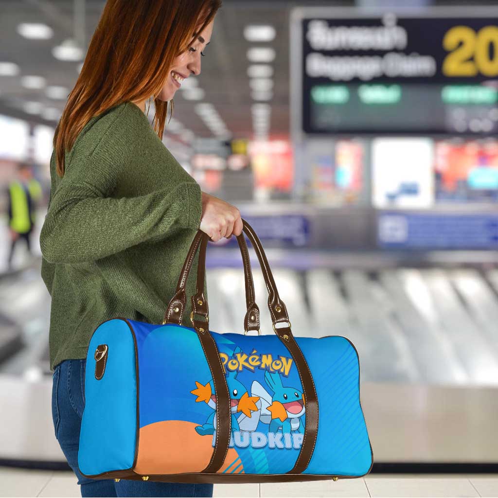 Mudkip Poké Travel Bag Playful Blue Gradient Cartoon Style