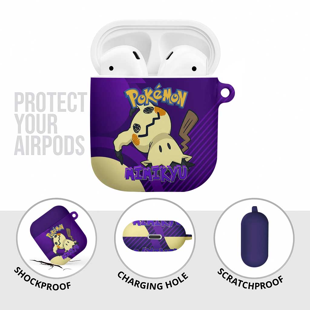 Mimikyu Poké AirPods Case Spooky Scribble Shadow Style