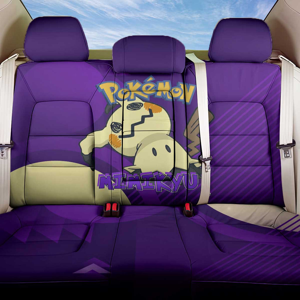 Mimikyu Poké Back Car Seat Cover Spooky Scribble Shadow Style