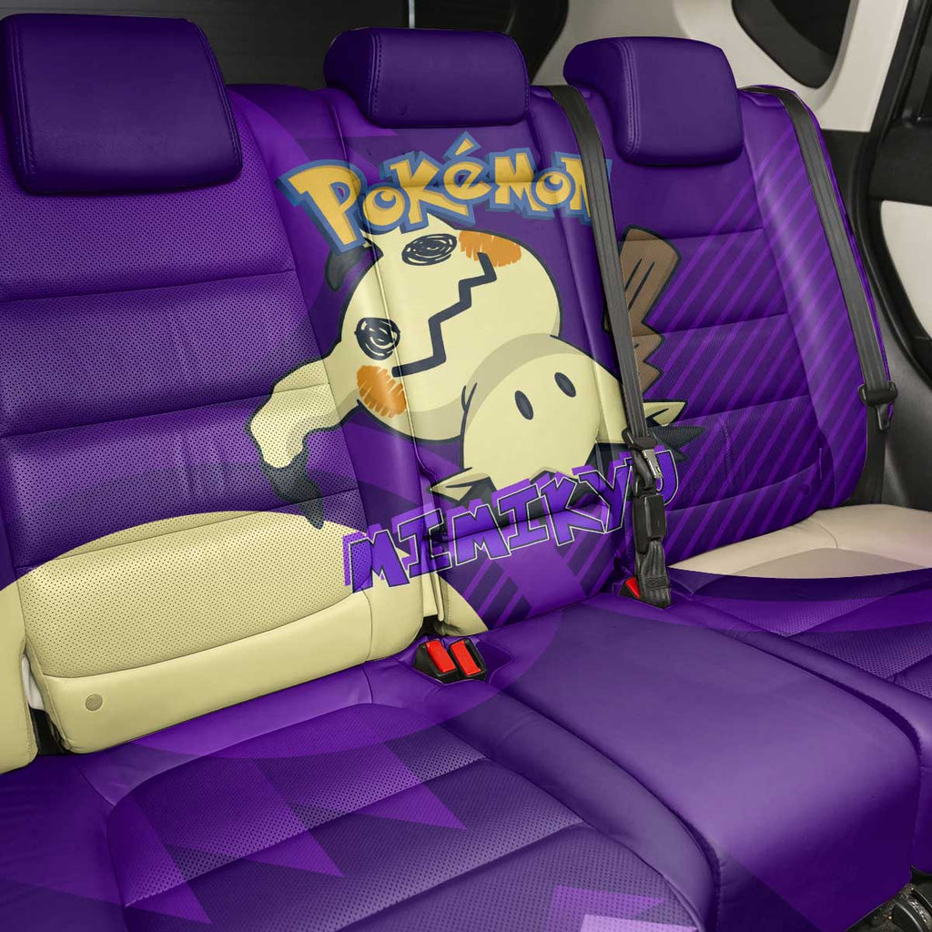 Mimikyu Poké Back Car Seat Cover Spooky Scribble Shadow Style
