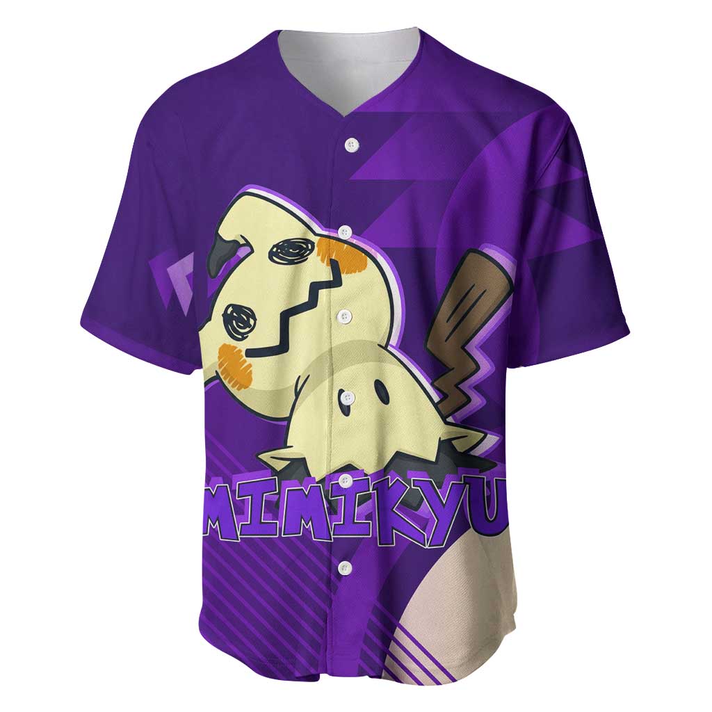 Mimikyu Poké Baseball Jersey Spooky Scribble Shadow Style