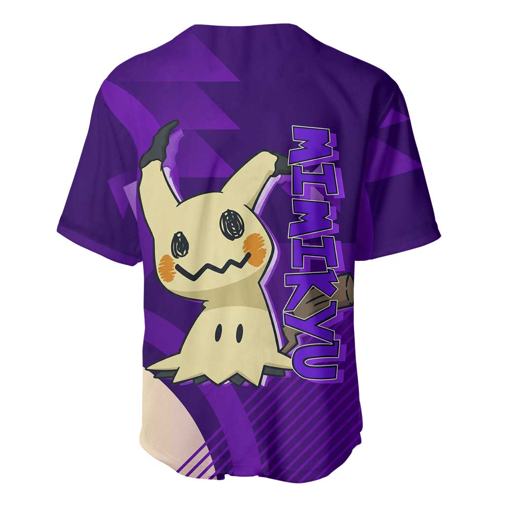 Mimikyu Poké Baseball Jersey Spooky Scribble Shadow Style