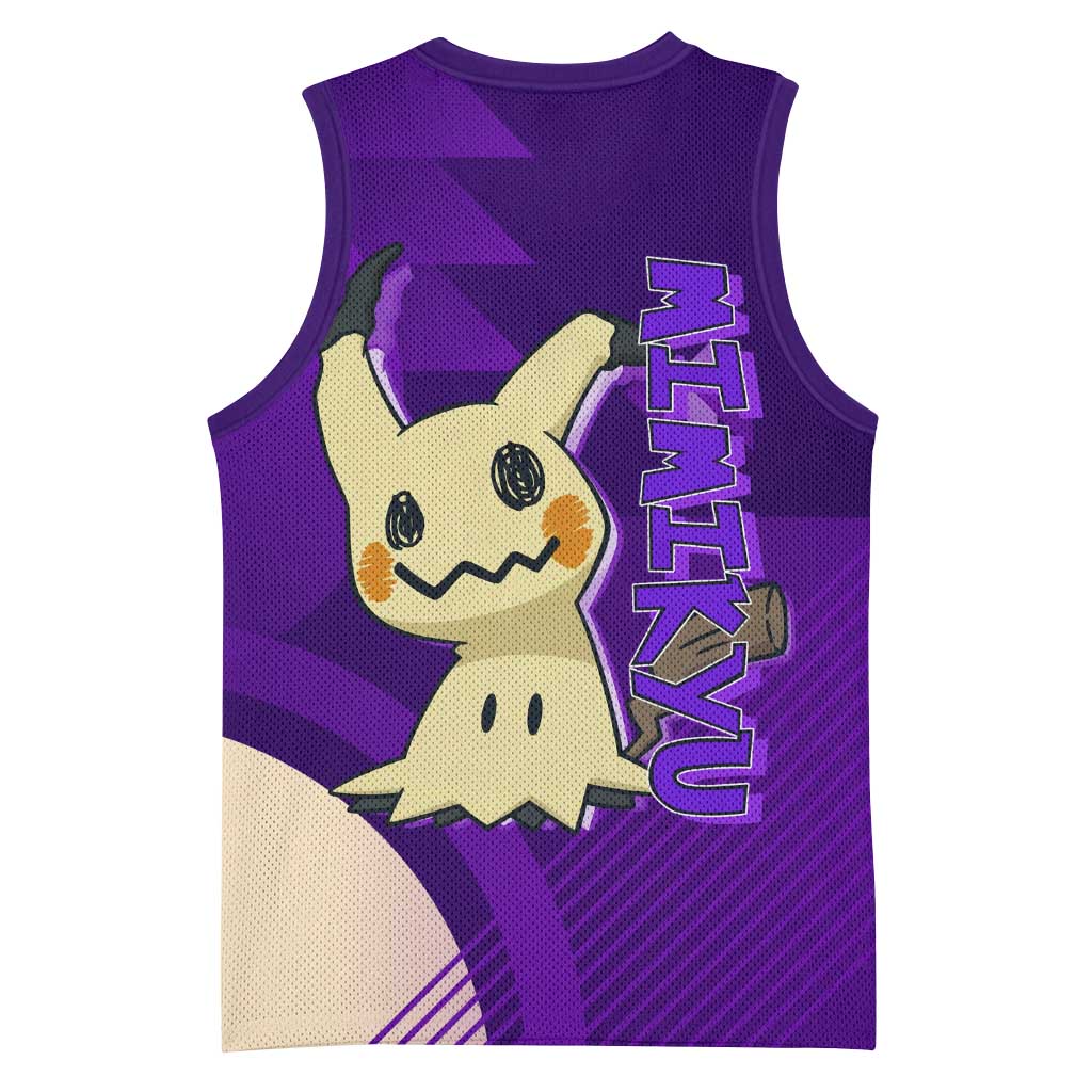 Mimikyu Poké Basketball Jersey Spooky Scribble Shadow Style