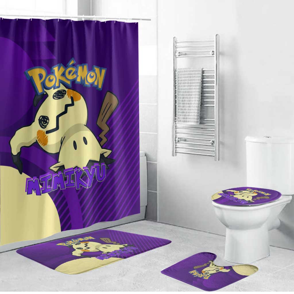 Mimikyu Poké Bathroom Set Spooky Scribble Shadow Style