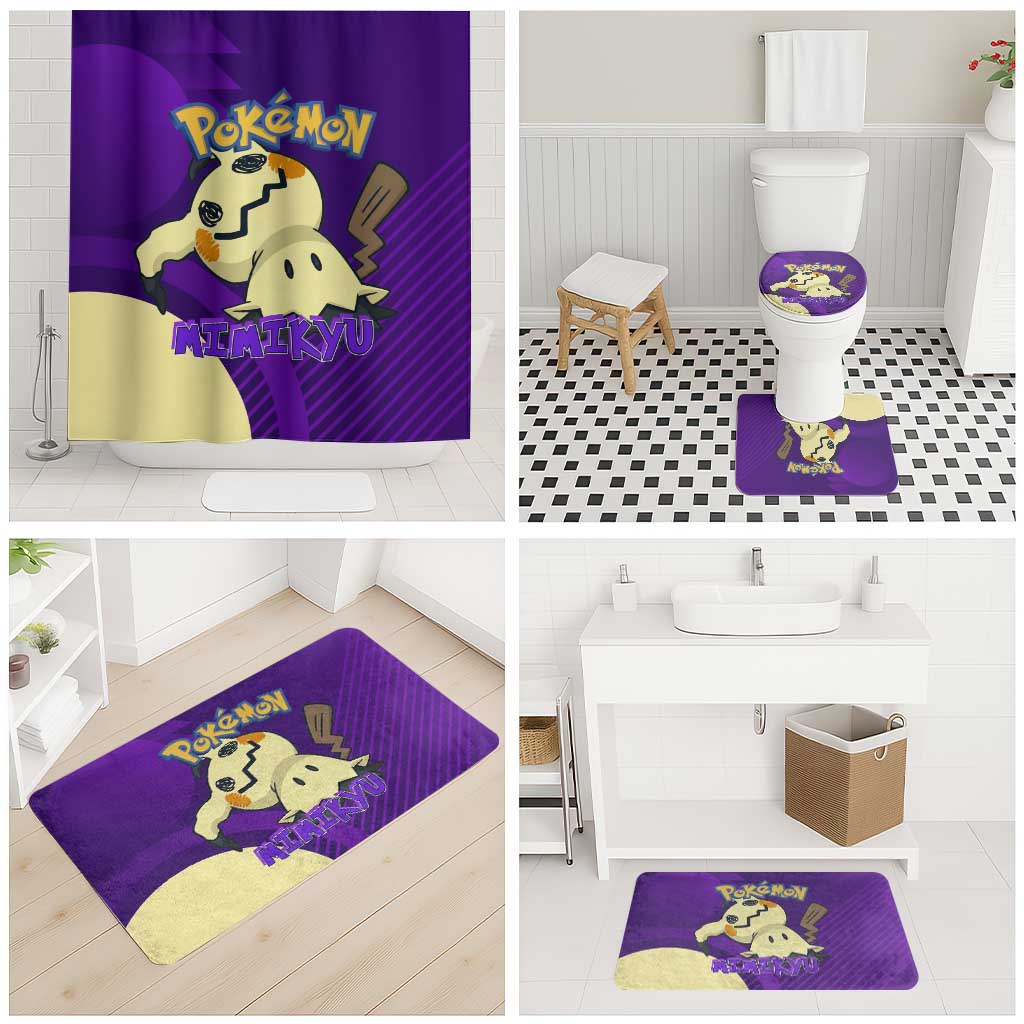 Mimikyu Poké Bathroom Set Spooky Scribble Shadow Style