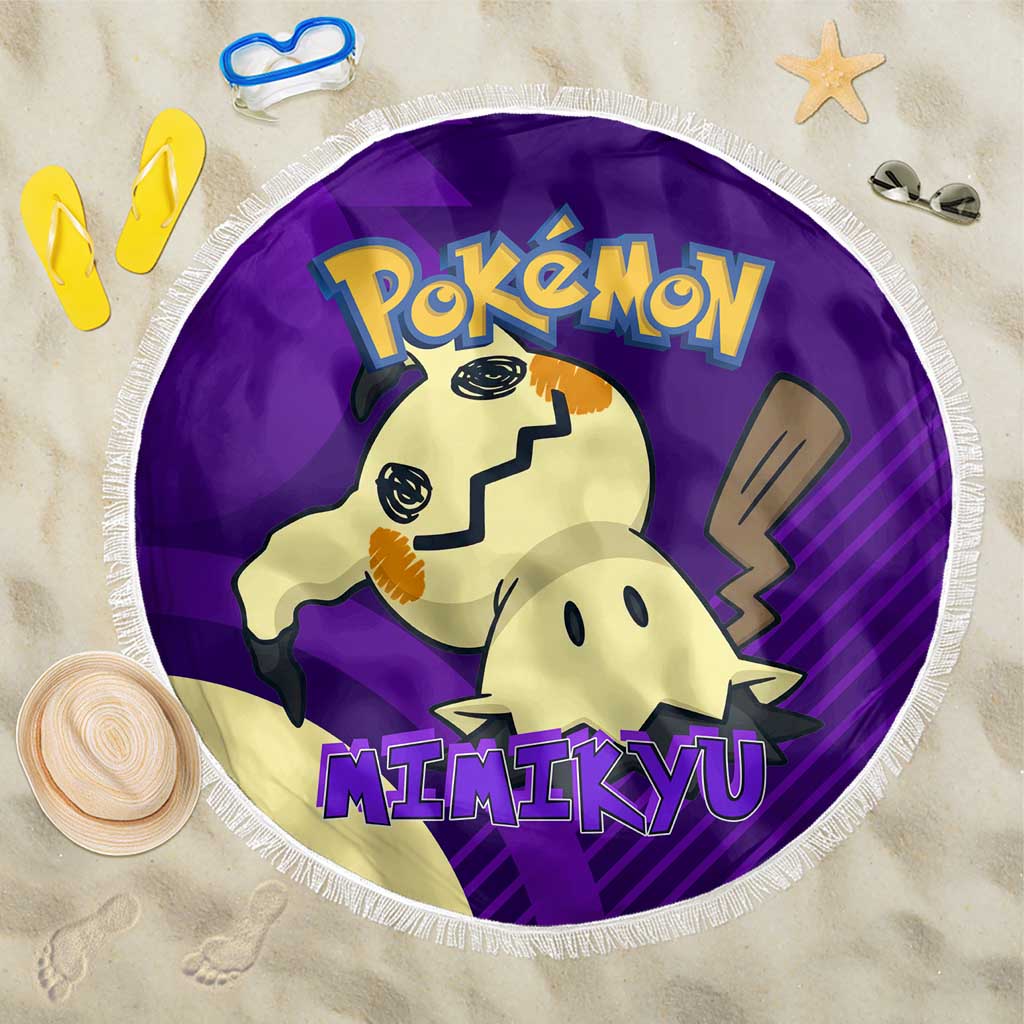 Mimikyu Poké Beach Blanket Spooky Scribble Shadow Style