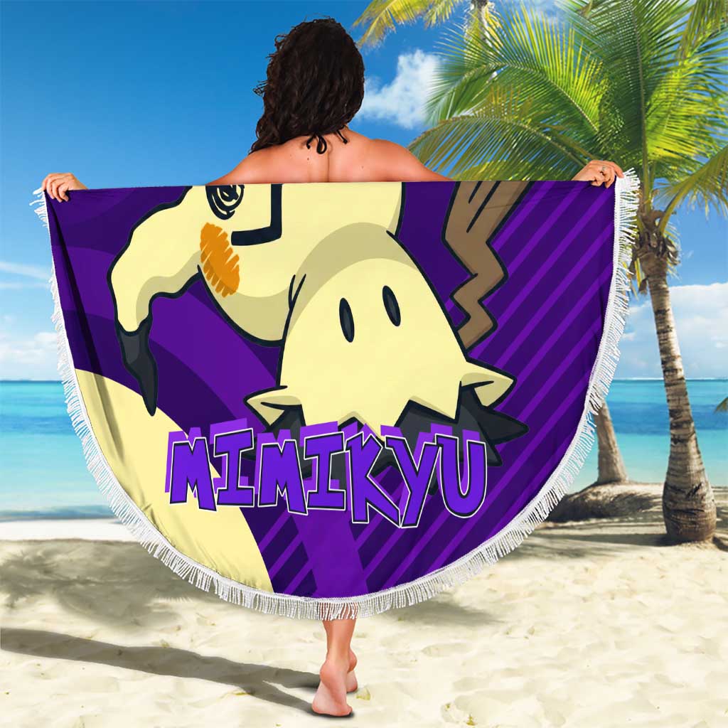 Mimikyu Poké Beach Blanket Spooky Scribble Shadow Style