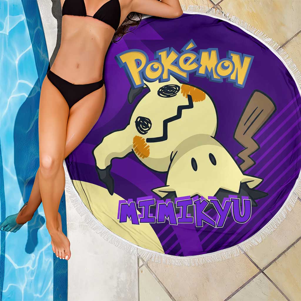 Mimikyu Poké Beach Blanket Spooky Scribble Shadow Style