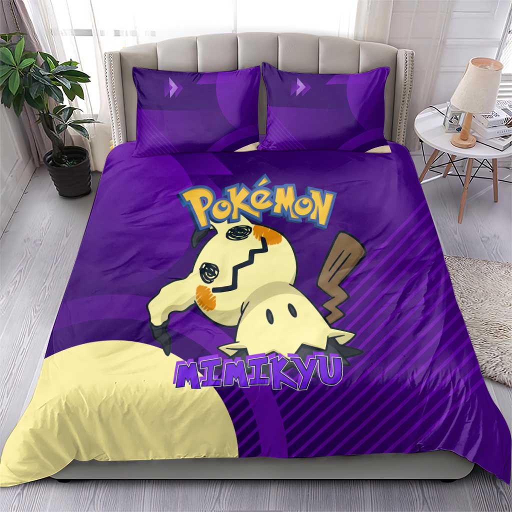 Mimikyu Poké Bedding Set Spooky Scribble Shadow Style