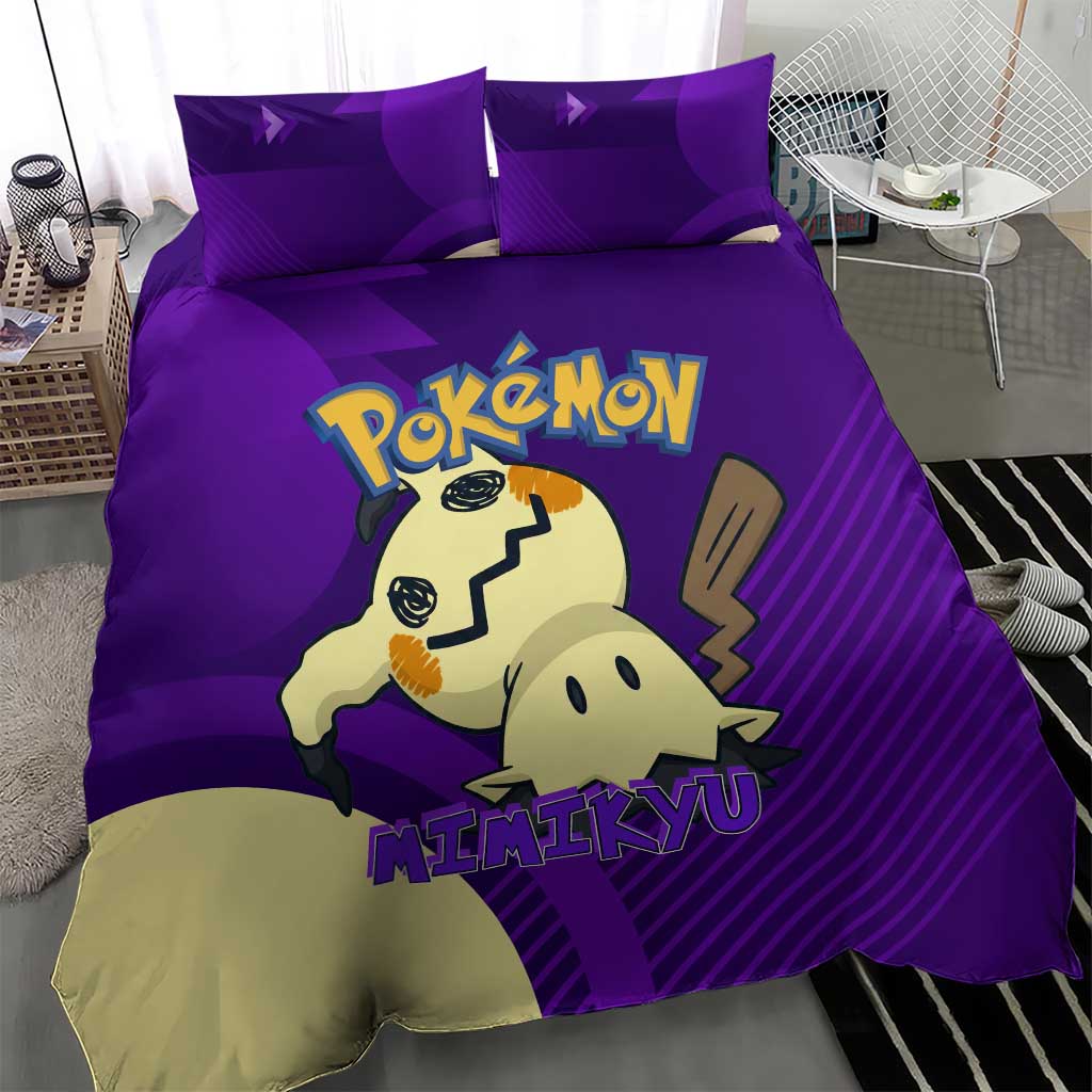 Mimikyu Poké Bedding Set Spooky Scribble Shadow Style