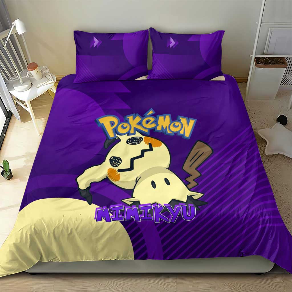 Mimikyu Poké Bedding Set Spooky Scribble Shadow Style