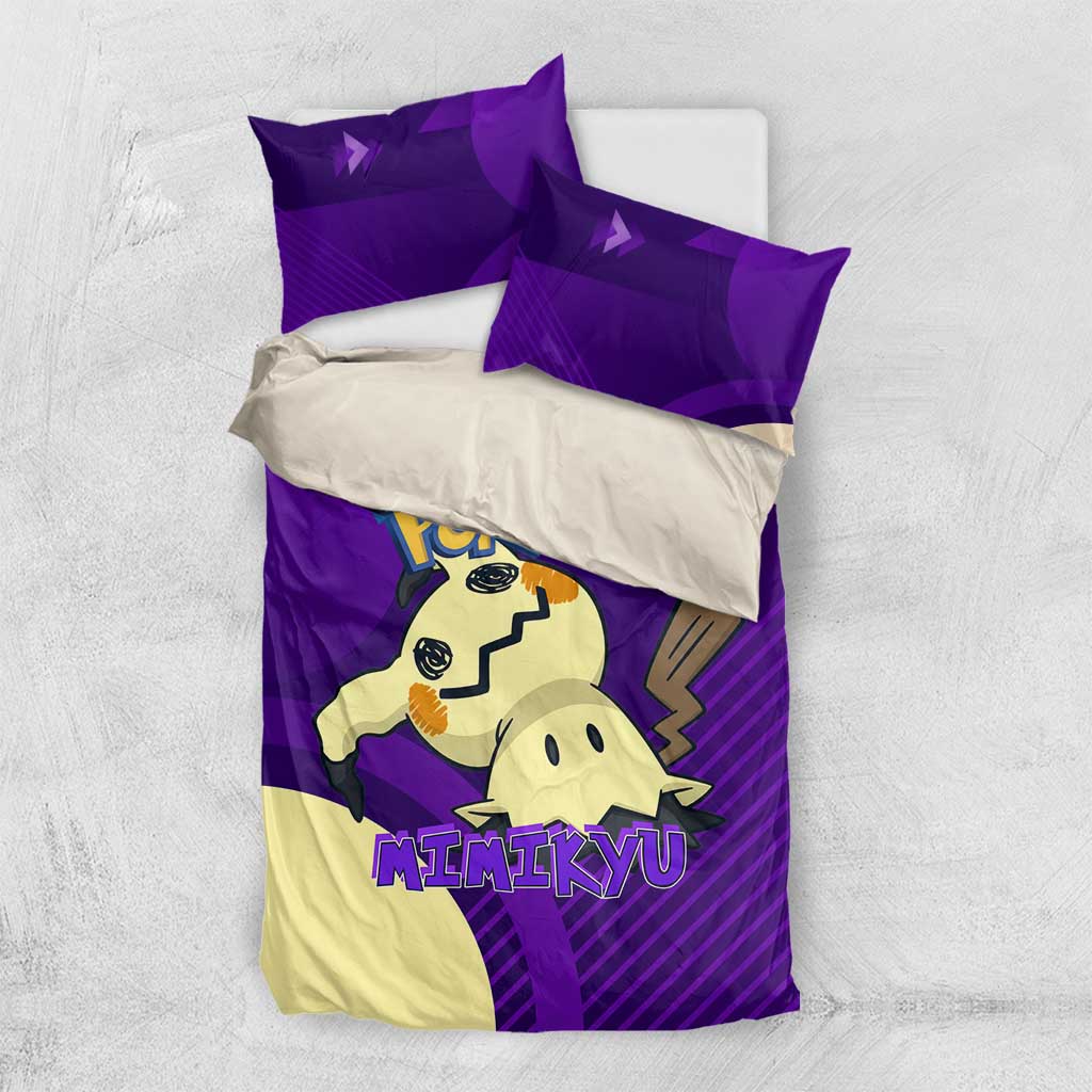 Mimikyu Poké Bedding Set Spooky Scribble Shadow Style