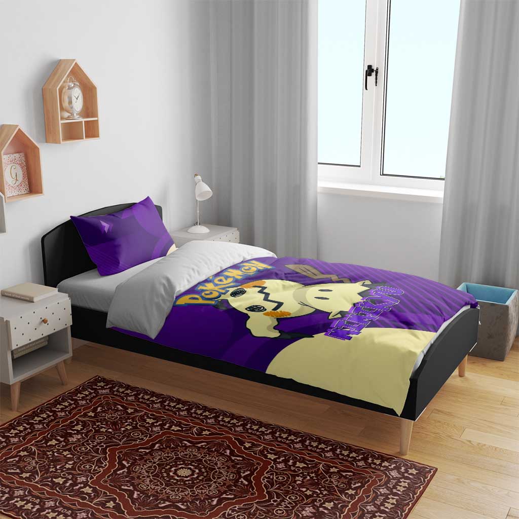 Mimikyu Poké Bedding Set Spooky Scribble Shadow Style
