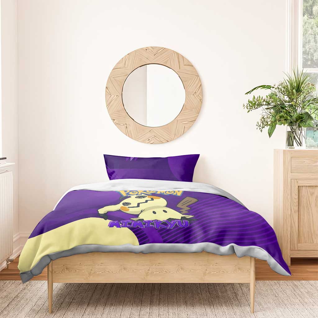 Mimikyu Poké Bedding Set Spooky Scribble Shadow Style